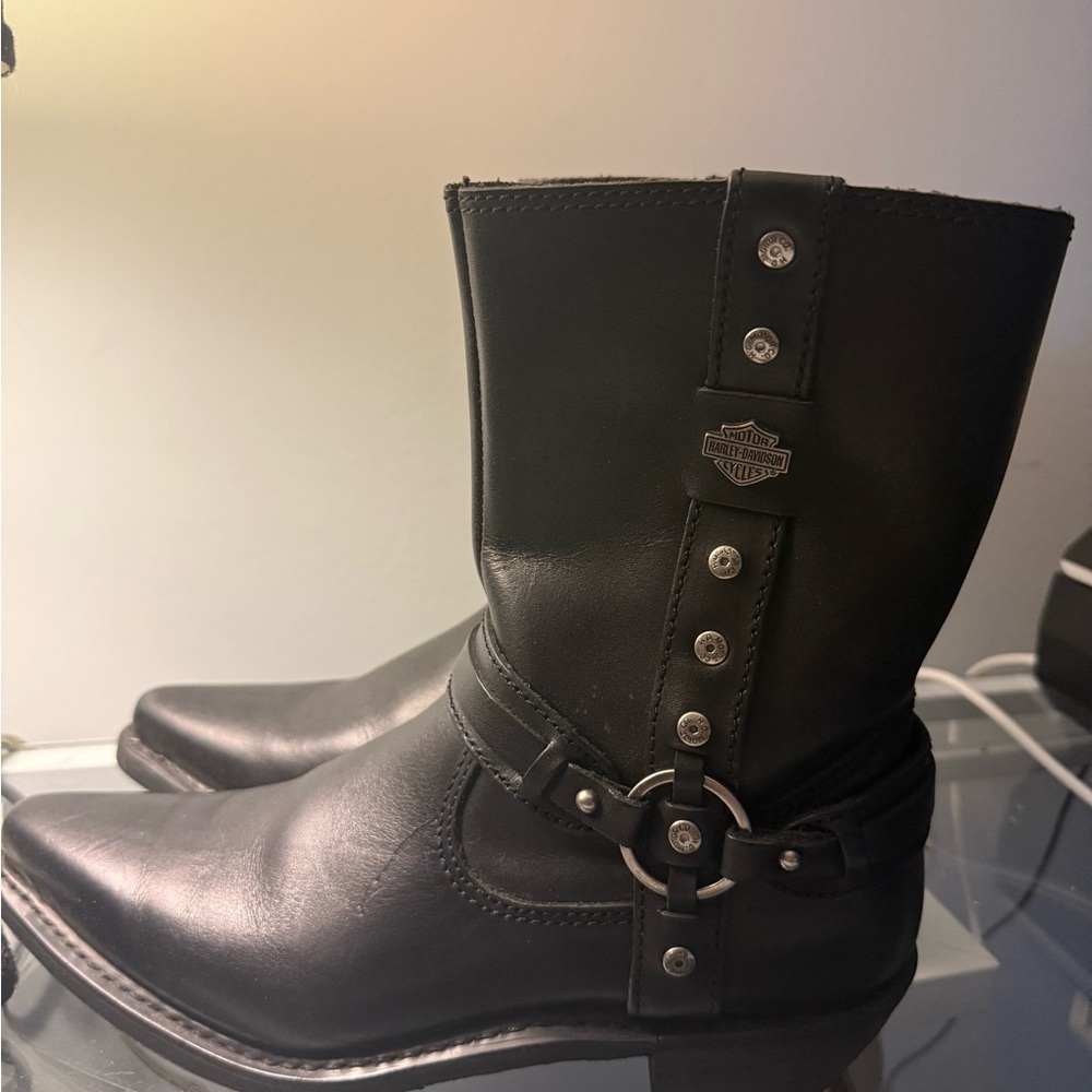 Harley-Davidson Men's Black Leather Boots
